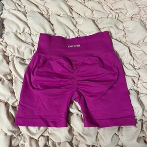 DFYNE Purple High-Waisted Shorts